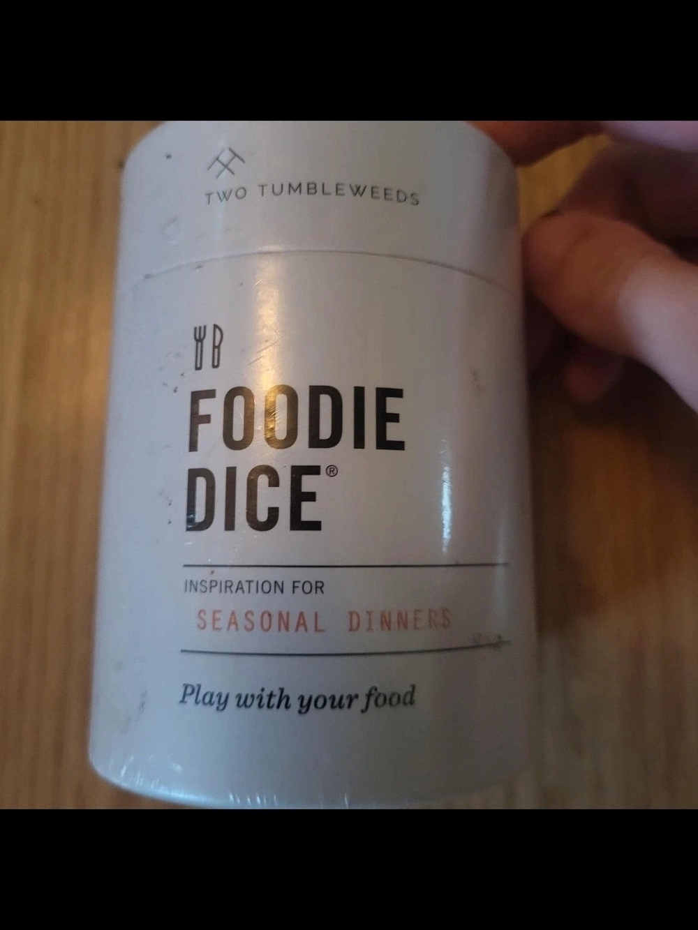 Foodie Dice in White - Seasonal Dinner Inspiration